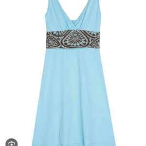 Patagonia Margot Organic Cotton Dress Light Blue. Size M